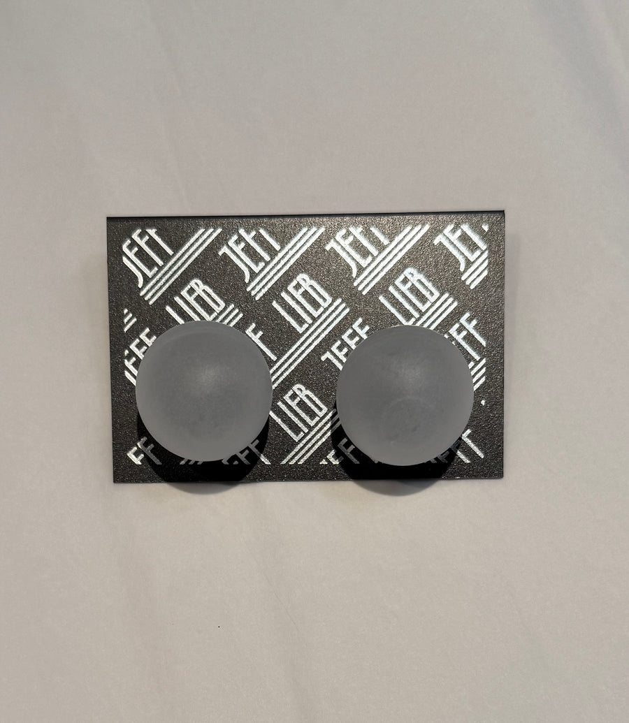 Ice Ball Clip On Earrings by Jeff Lieb