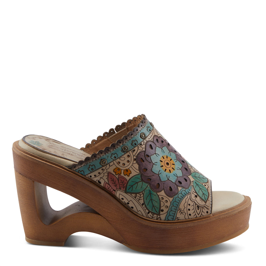 L'Artiste Calle Platform Sandal Slides