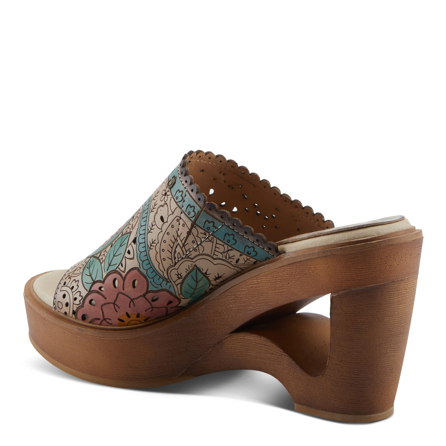 L'Artiste Calle Platform Sandal Slides