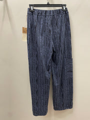 Stripe Cotton Slub J Pocket Flood Pant