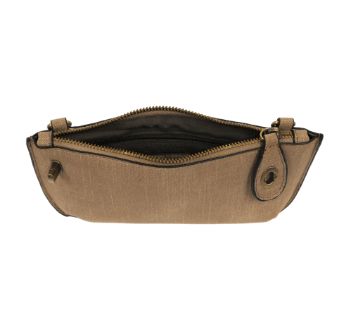 Linen Crossbody Mini Wristlet Clutch - Robin Boutique-Boutique 