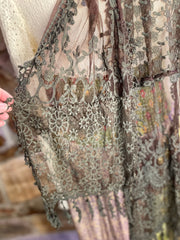 Boho Mixed Embroidered Handmade Scarf Necklace