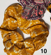 Nepalese Silk Scrunchie Hair Bands Robin Boutique