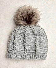 Brecken Pumice Knit Pom Beanie By Many Hands