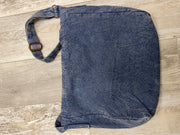 Denim Patch Messenger Bag