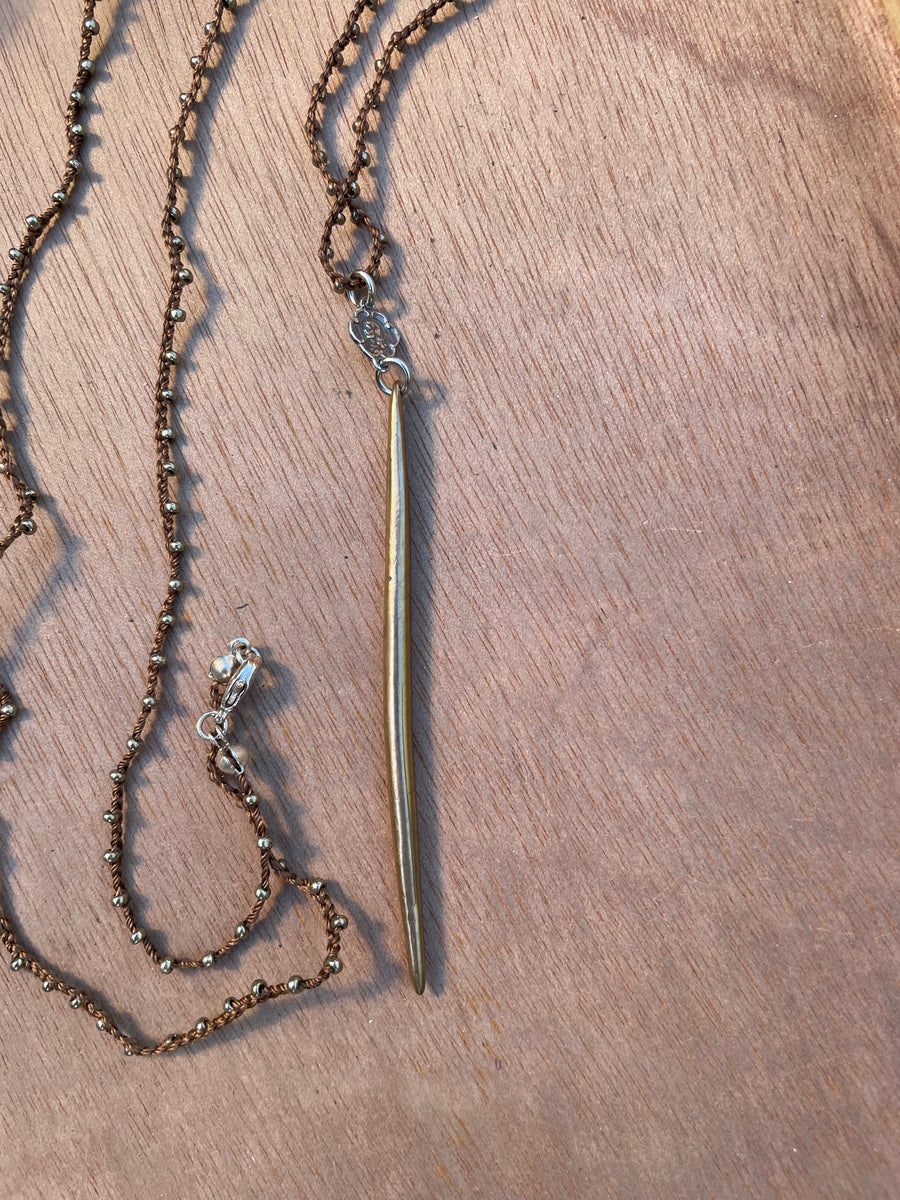 Dagger Necklace by Tara Gasparian