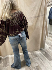 IPNG Design Boho Crop Kimonita in Printed Western