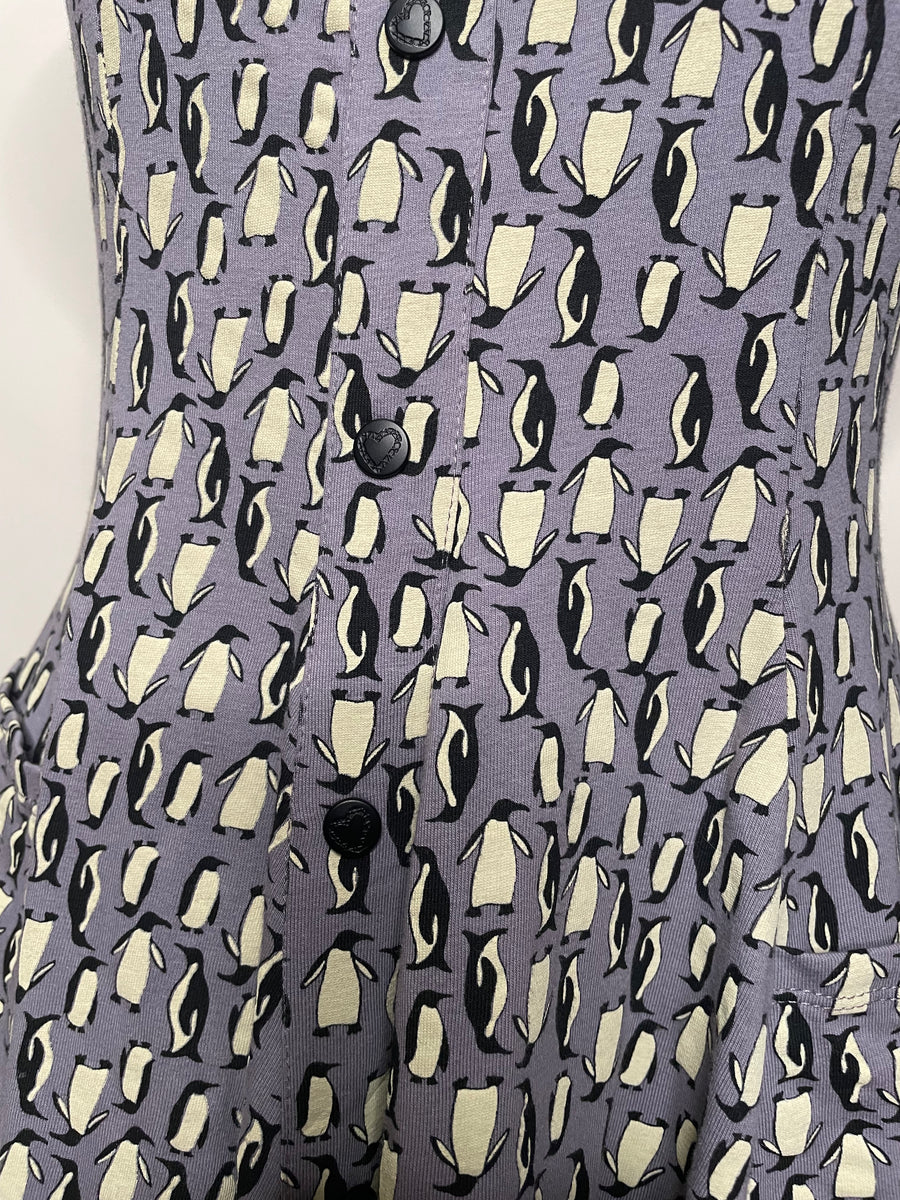 Capitola Dress in Penguin Print by Effie's Heart