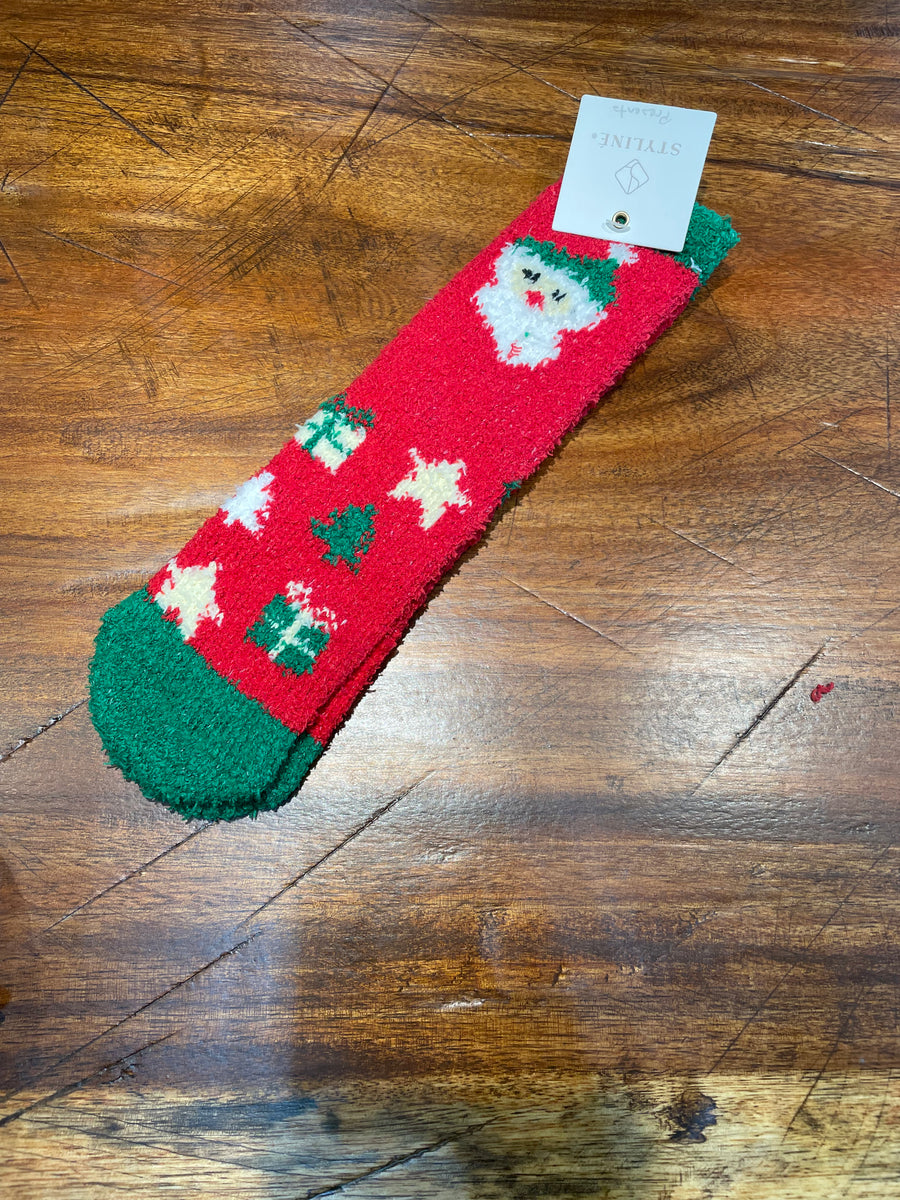 Ultra Soft Chenille Socks in Presents