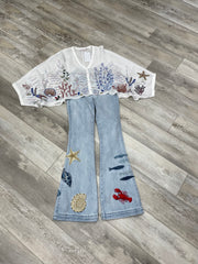 Wide Leg Pull On in Seaside Social by Driftwood