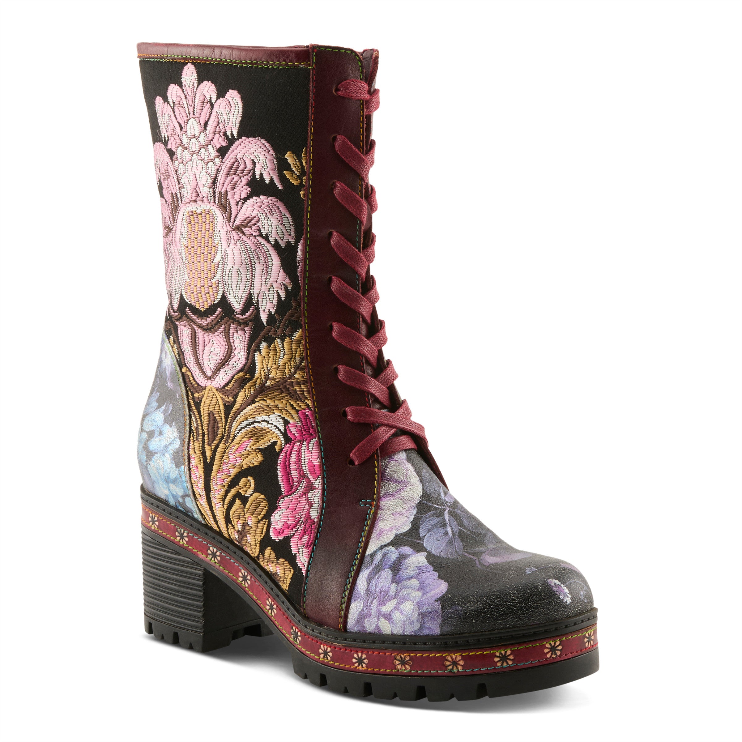 L'Artiste Dannie Floral Tapestry Boots Robin Boutique