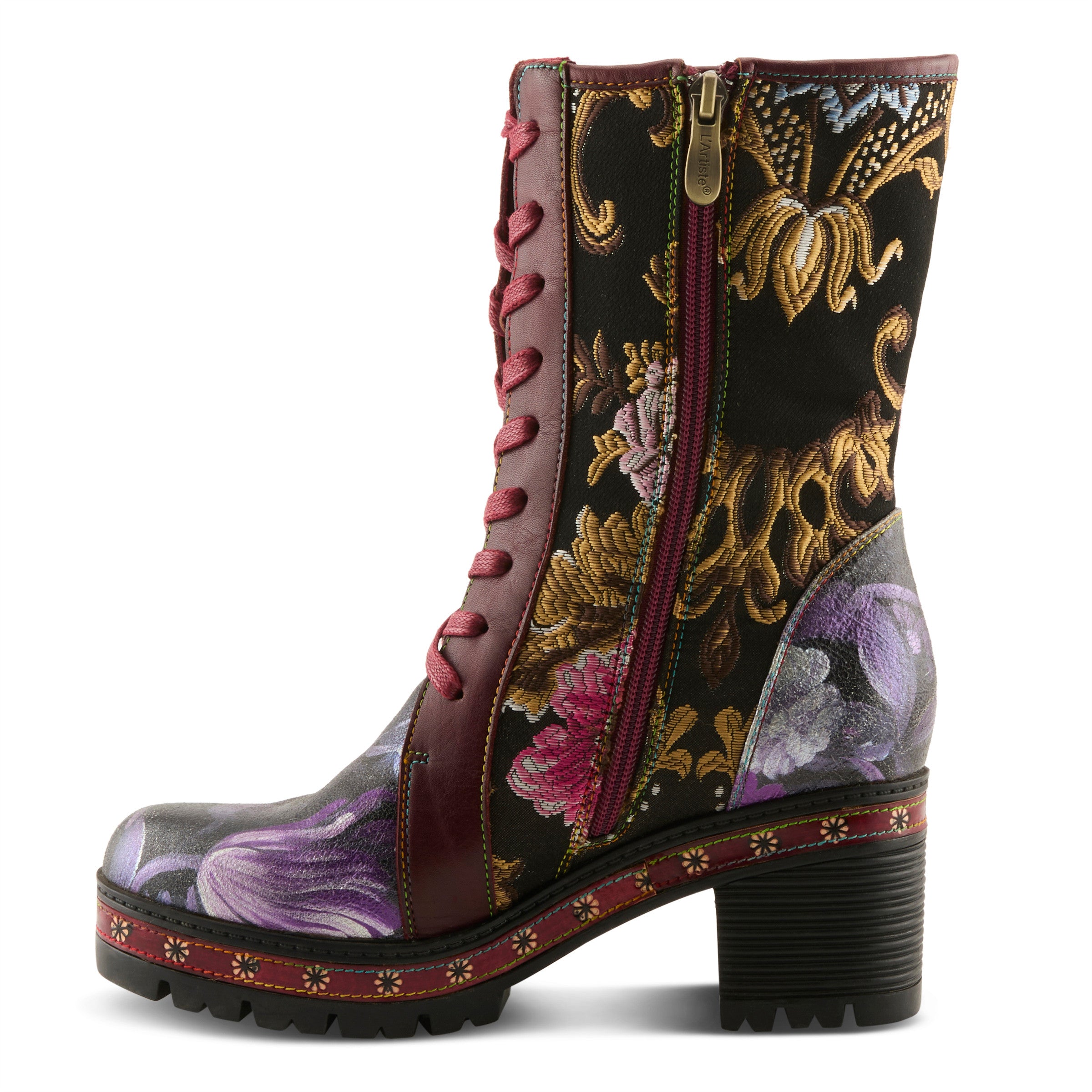 L'Artiste Dannie Floral Tapestry Boots Robin Boutique
