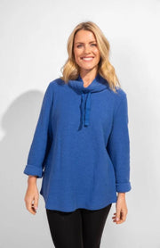 Loopy Terry Drawstring Pullover by Escape - Robin Boutique-Boutique 