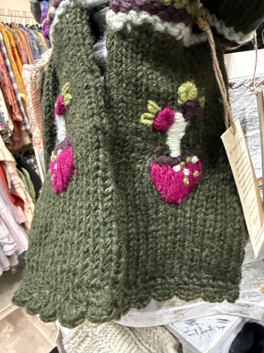 Lydia Blackpine Knit Handwarmers or Mittens By Many Hands