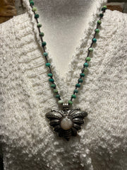Luna Moth Necklace by Tara Gasparin