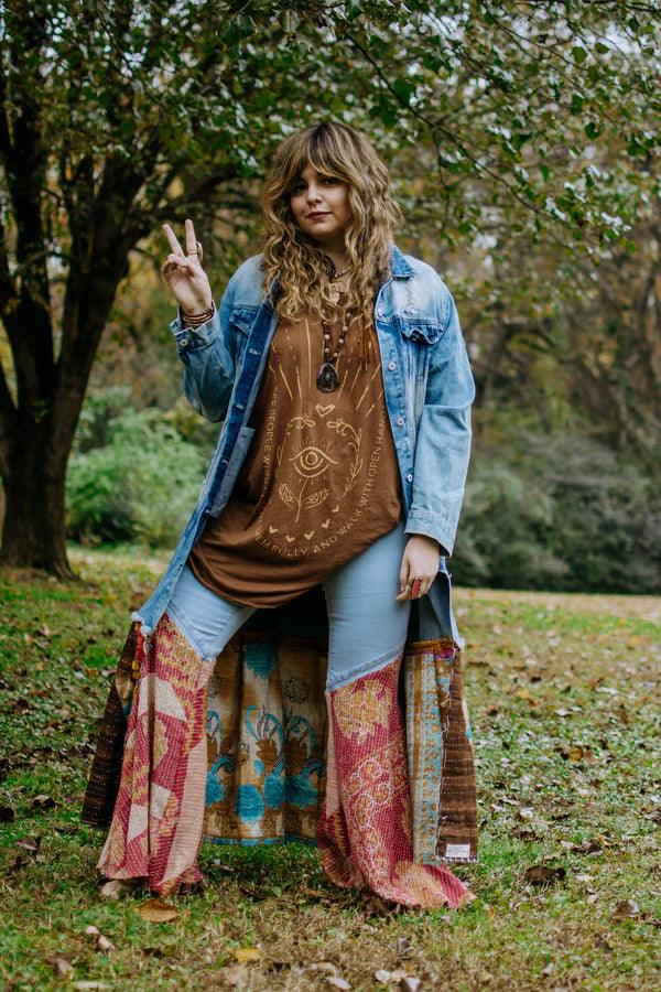 Upcycled Denim Kantha Coat by Kantha Bae - Robin Boutique-Boutique 