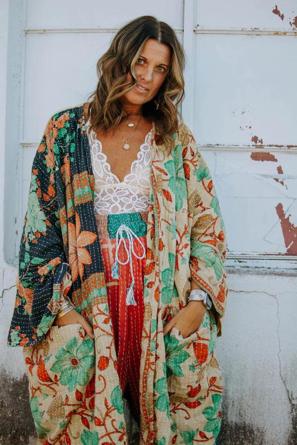 Kantha Gaia Kimono by Kantha Bae One Size - Robin Boutique-Boutique 