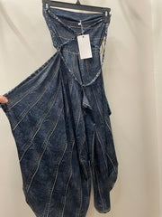 IPNG Design Loose Pants Jumpsuit in Illusion Denim Milk