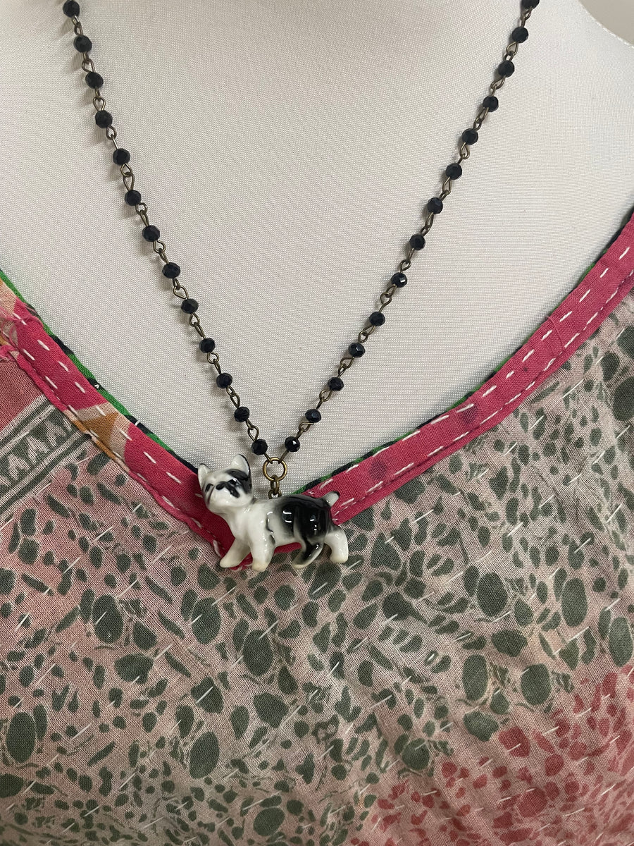 Boston Terrier Necklace by Gina