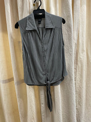 Sleeveless Tie Top in Olive by Clara Sun Woo