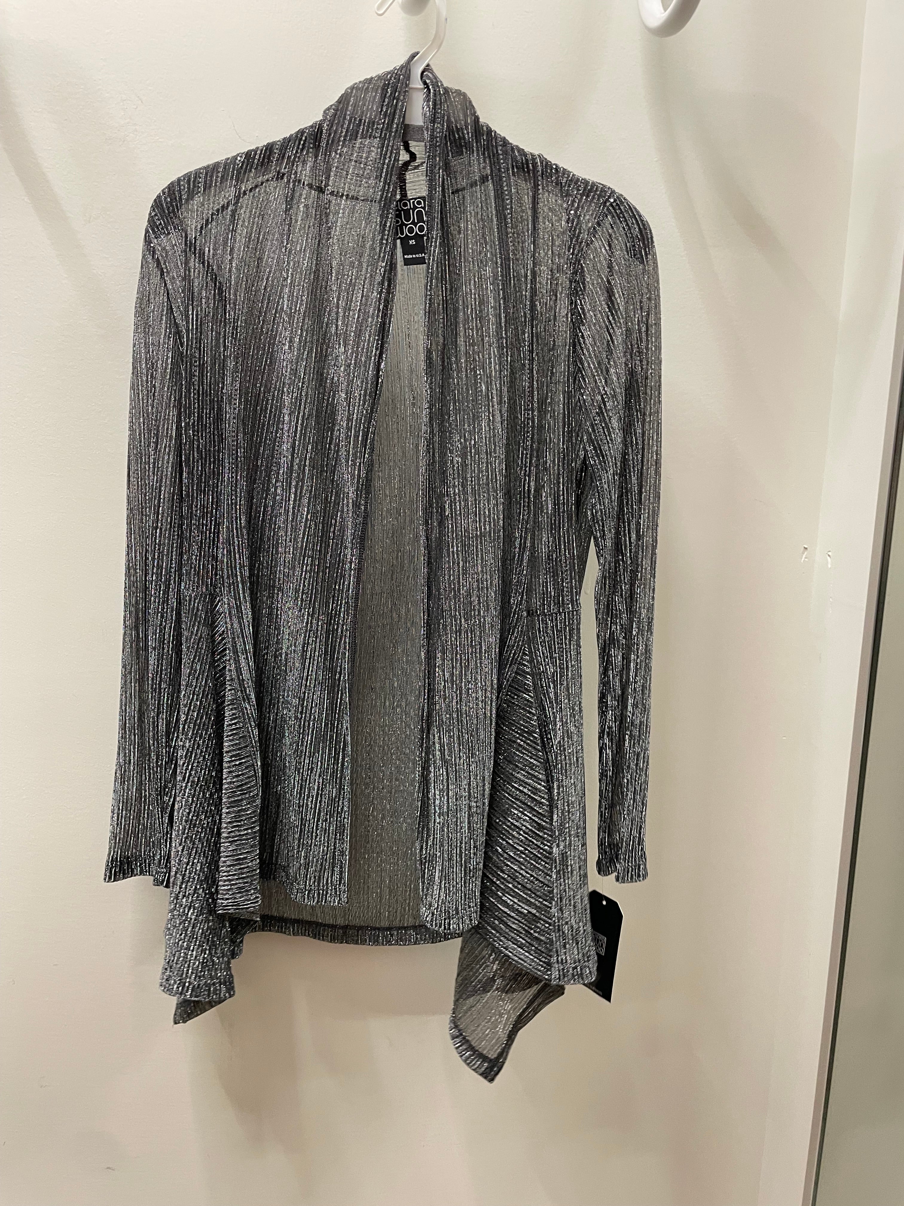 Shimmer Drape Cardigan by Clara Sunwoo