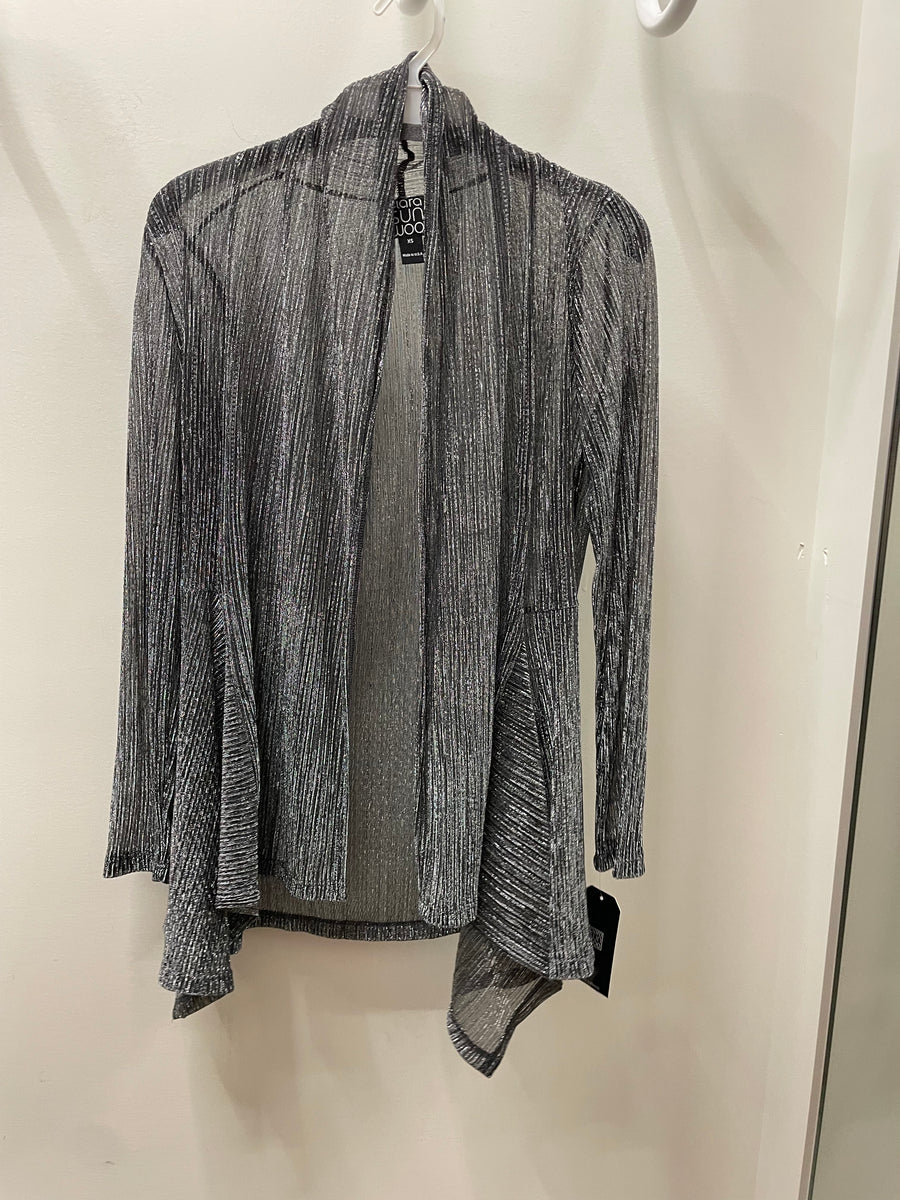 Shimmer Drape Cardigan by Clara Sunwoo