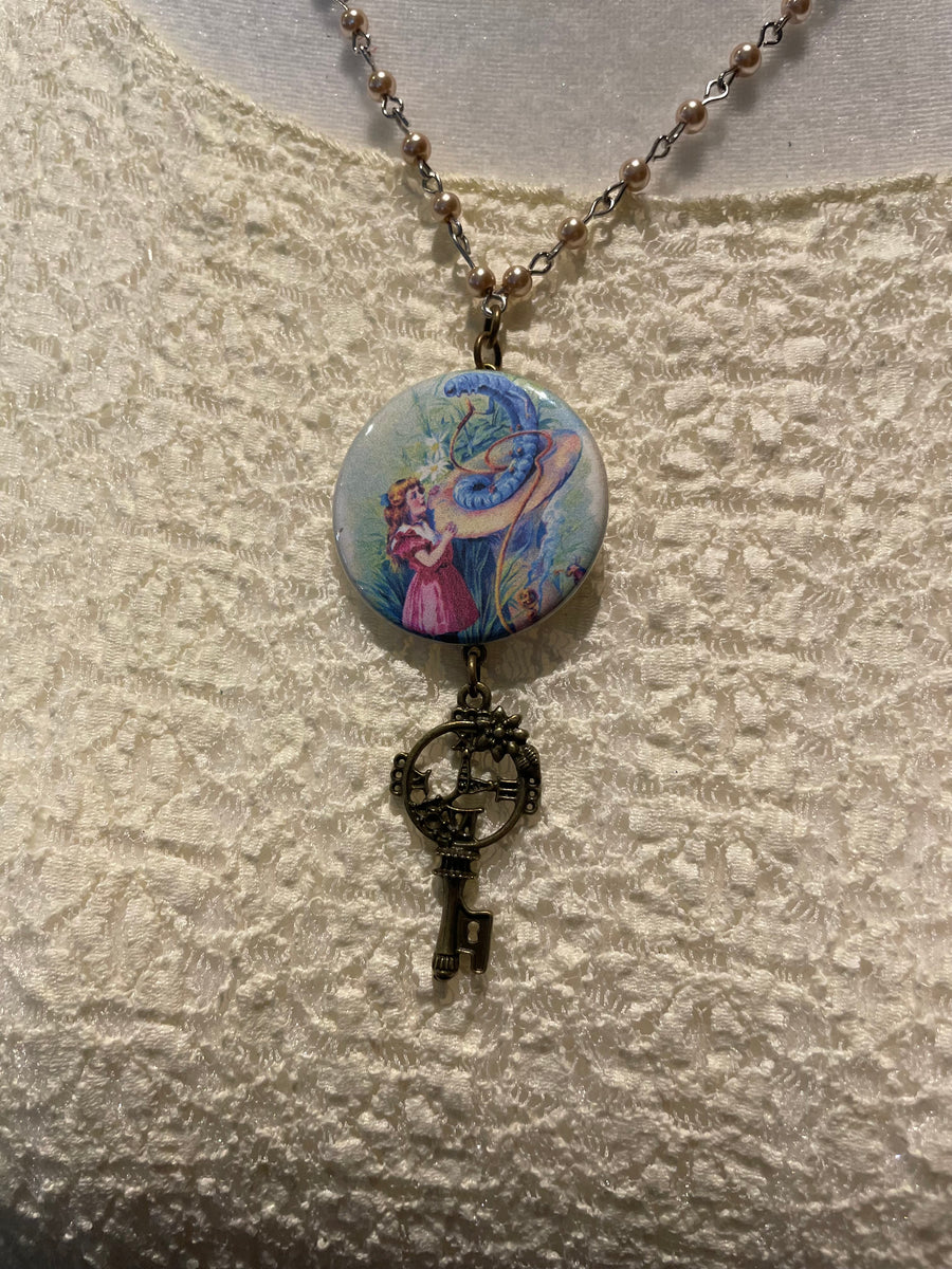 Mr. Caterpillar Button Necklaces by Gina