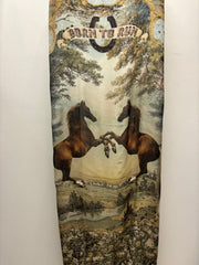 Born To Run Scarf with Wild Horse & Floral Print by Market of Stars Robin Boutique