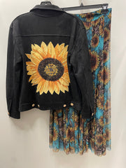 Suede Sunflower Jacket by WAY
