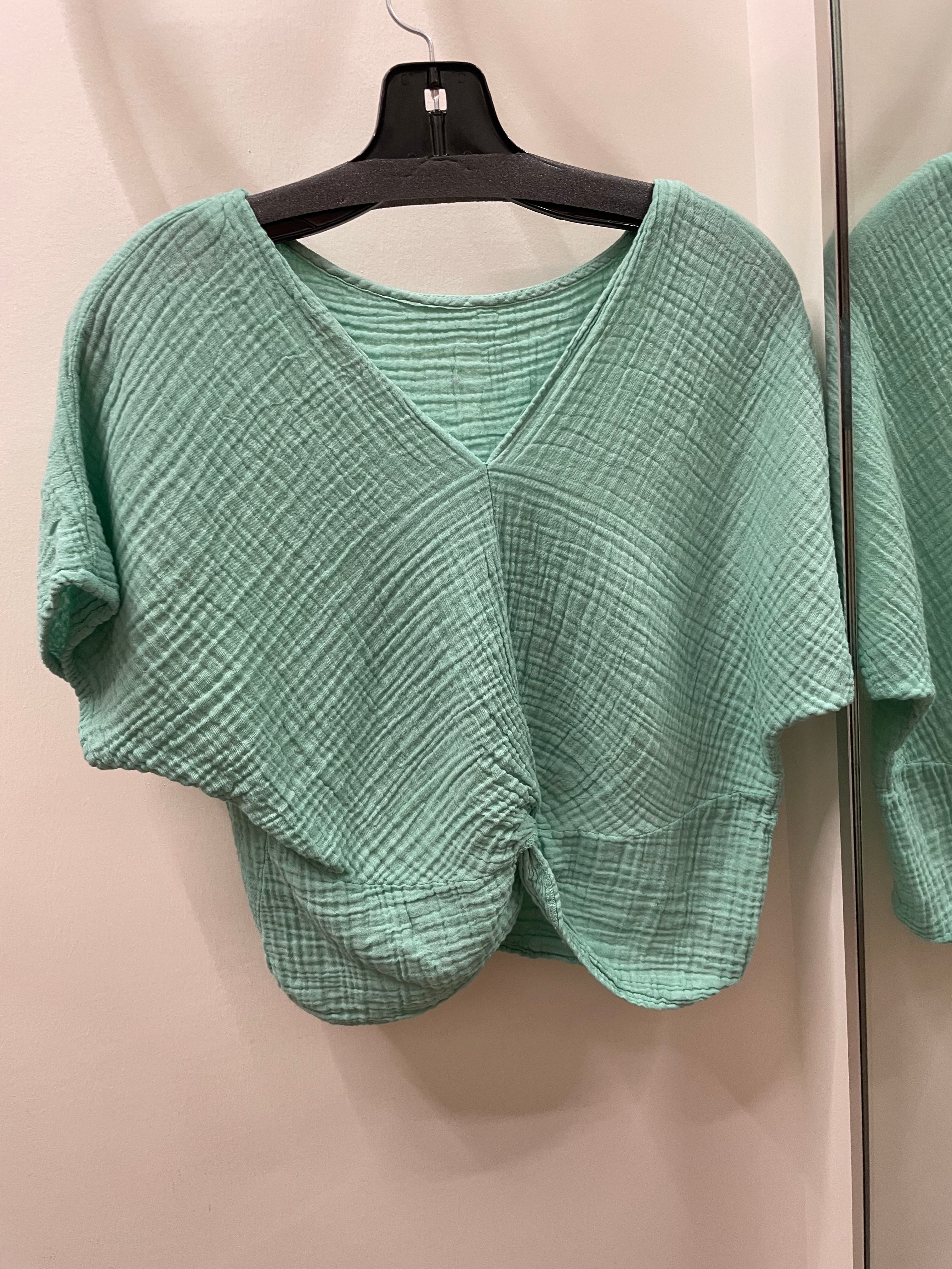 Double Gauze Crop Top