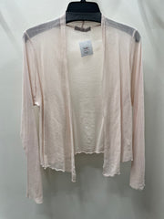 Open Front Cotton Mesh Cardigan
