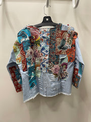Patchwork Denim Jacket by Paper Lace