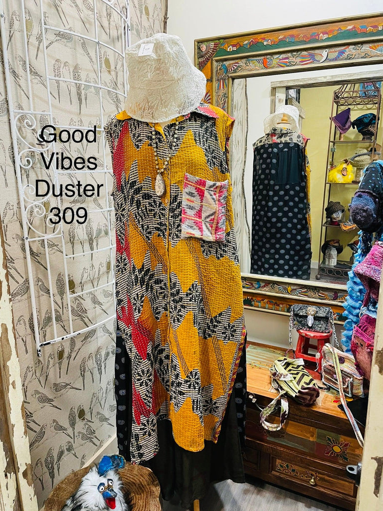 Good Vibes Duster by Kantha Bae - Robin Boutique-Boutique 