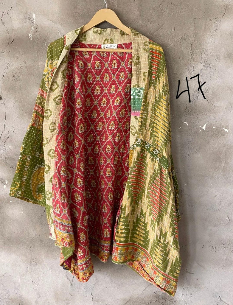 Kantha Shortie Kimono by Kantha Bae - Robin Boutique-Boutique 