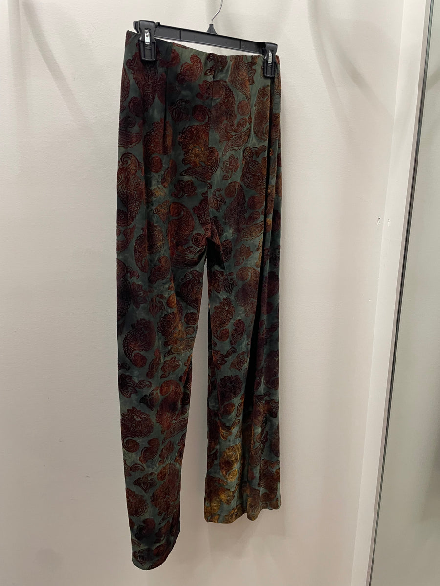 Flocked Velvet Palazzo Pant by Paparazzi