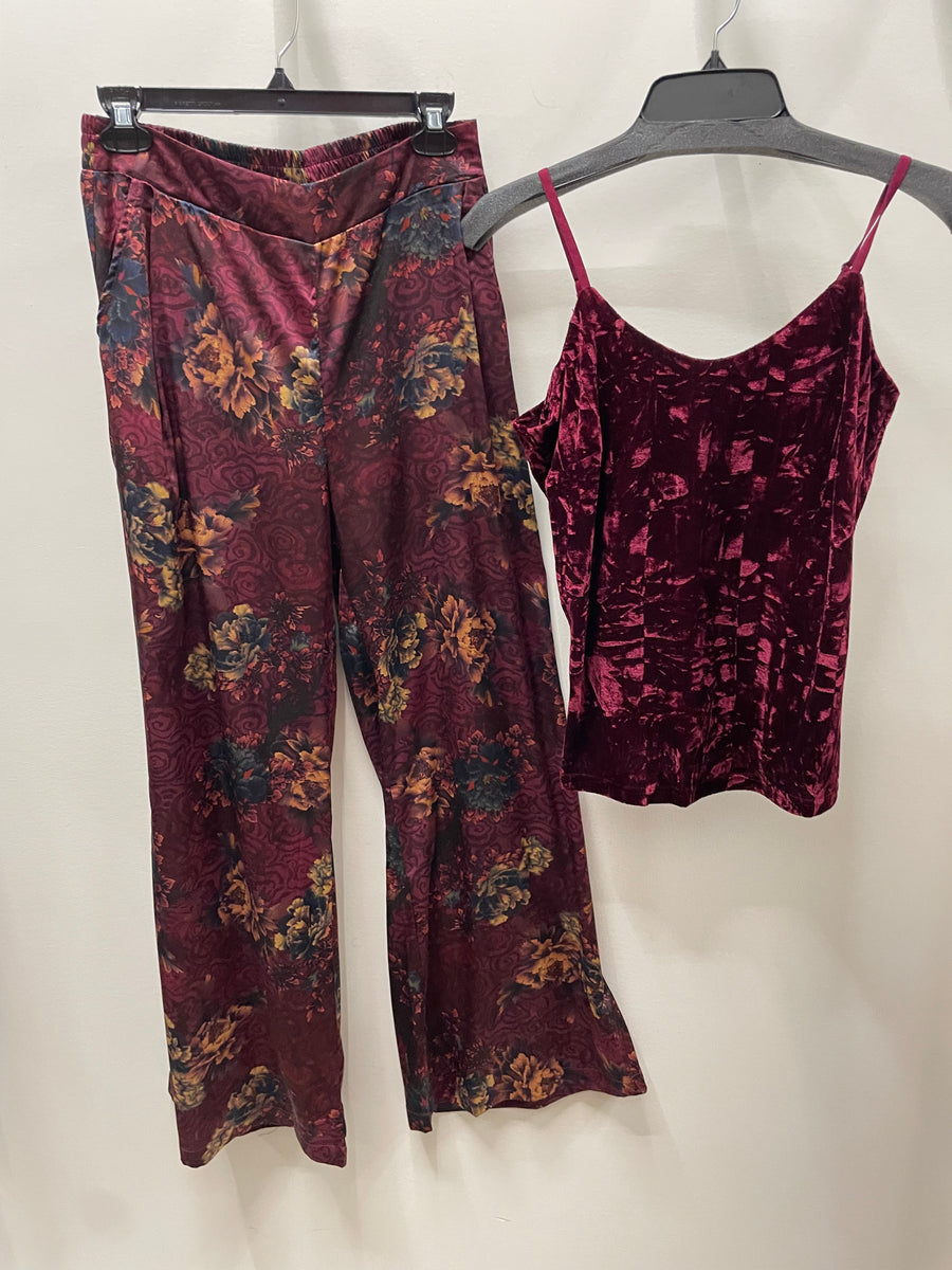 Verona Print Satin Pant by Paparazzi