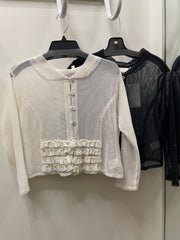 Breezy Ruffle Cardigan