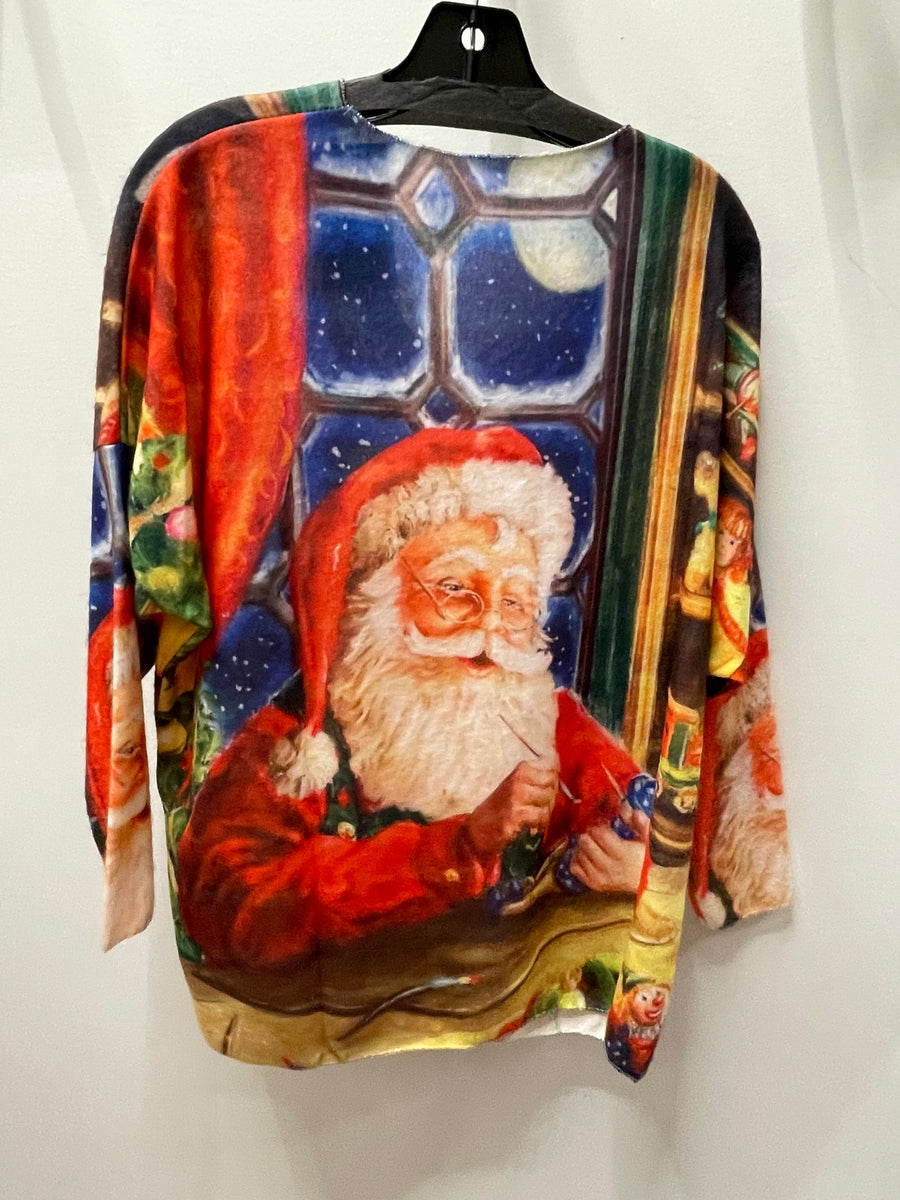 POSP Italian Red Cozy Santa Paint Sweater One Size LOOWIE