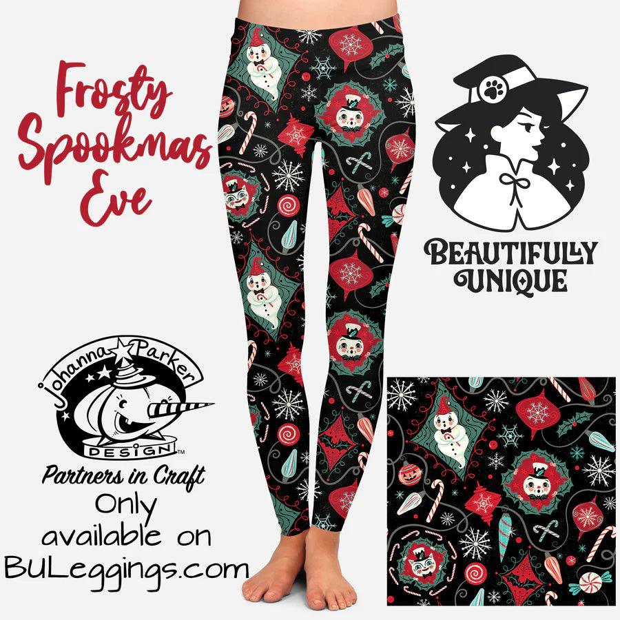 Frosty Spookmas Eve Leggings - Robin Boutique-Boutique 