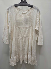 Boho Smocked Eyelet Boho Top by Paper Lace