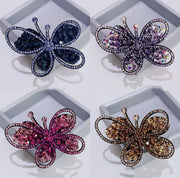 Butterfly Rhinestone Hair Clip