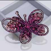 Butterfly Rhinestone Hair Clip