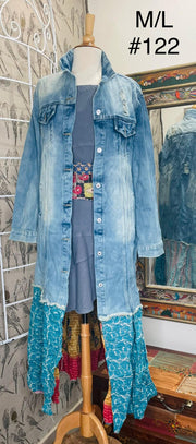 Upcycled Denim Kantha Coat by Kantha Bae - Robin Boutique-Boutique 