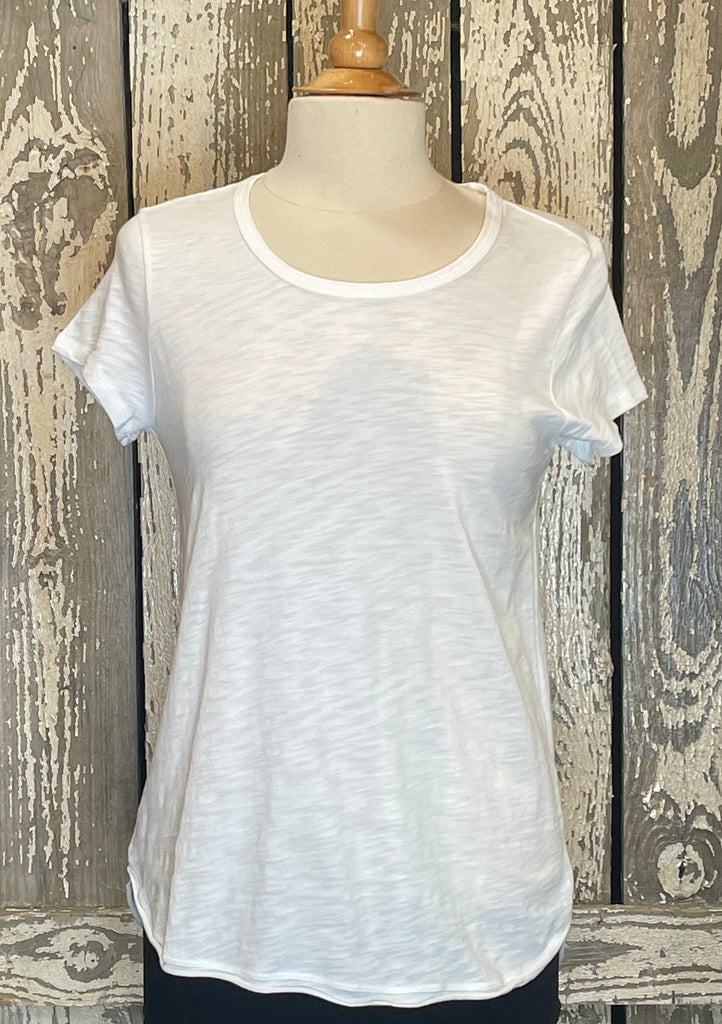 Escape Scoop Neck Slub Tee 10007 - Robin Boutique-Boutique 