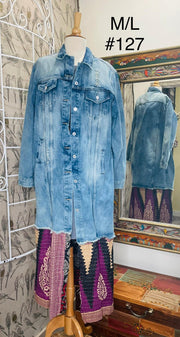 Upcycled Denim Kantha Coat by Kantha Bae - Robin Boutique-Boutique 
