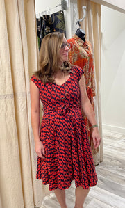 Hedy Dress in Rooster Print by Effie's Heart
