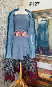 Upcycled Denim Kantha Coat by Kantha Bae - Robin Boutique-Boutique 