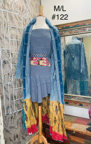 Upcycled Denim Kantha Coat by Kantha Bae - Robin Boutique-Boutique 
