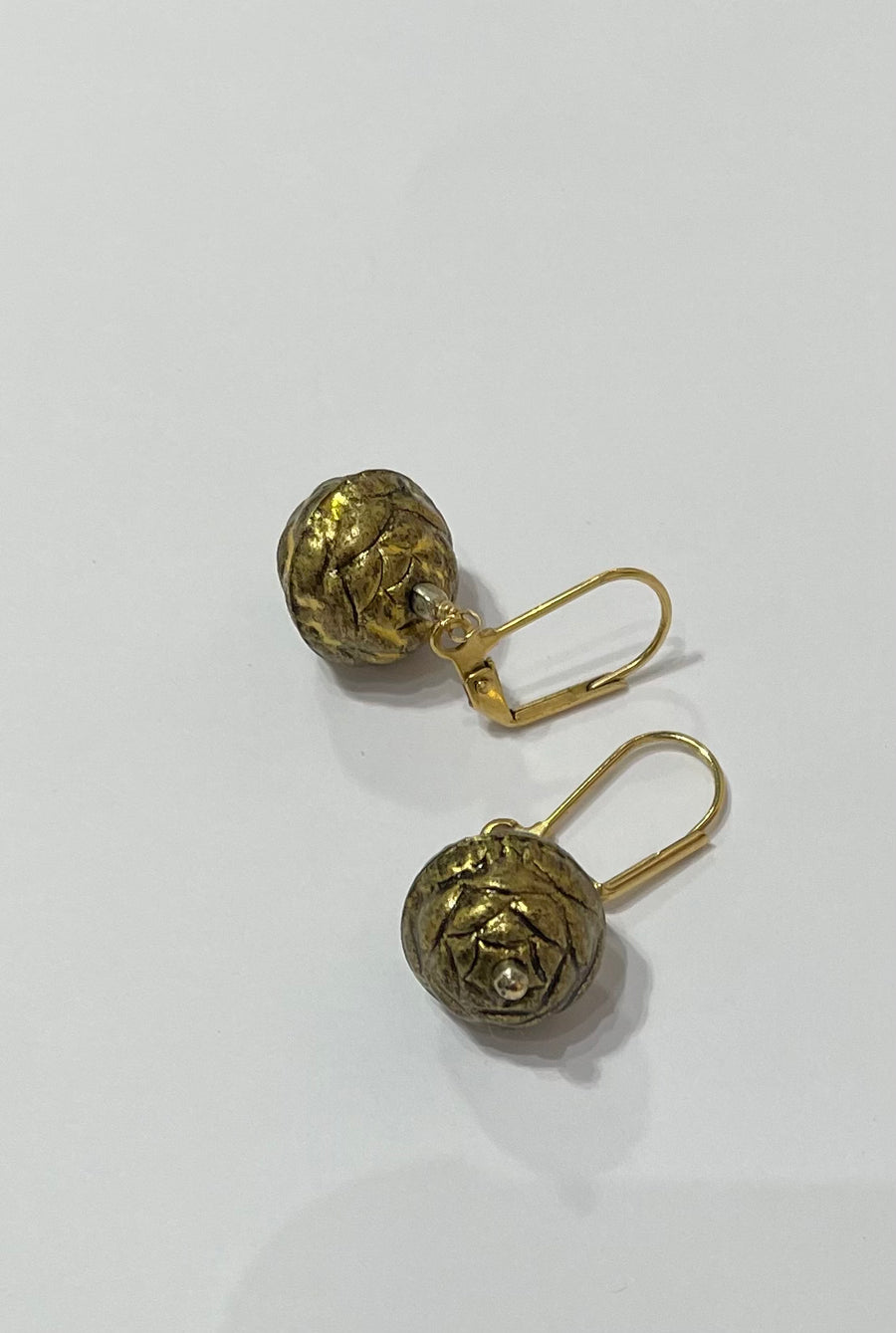 Brassy Roses Earrings by Tara Gasparian
