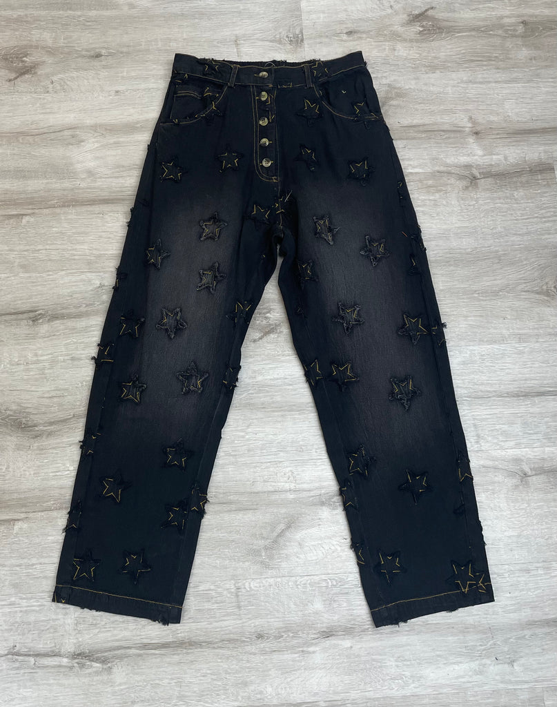 Star Denim Pants by PaperLace - Robin Boutique-Boutique 